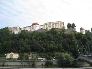 Blick auf die Veste Oberhaus über Passau